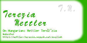 terezia mettler business card